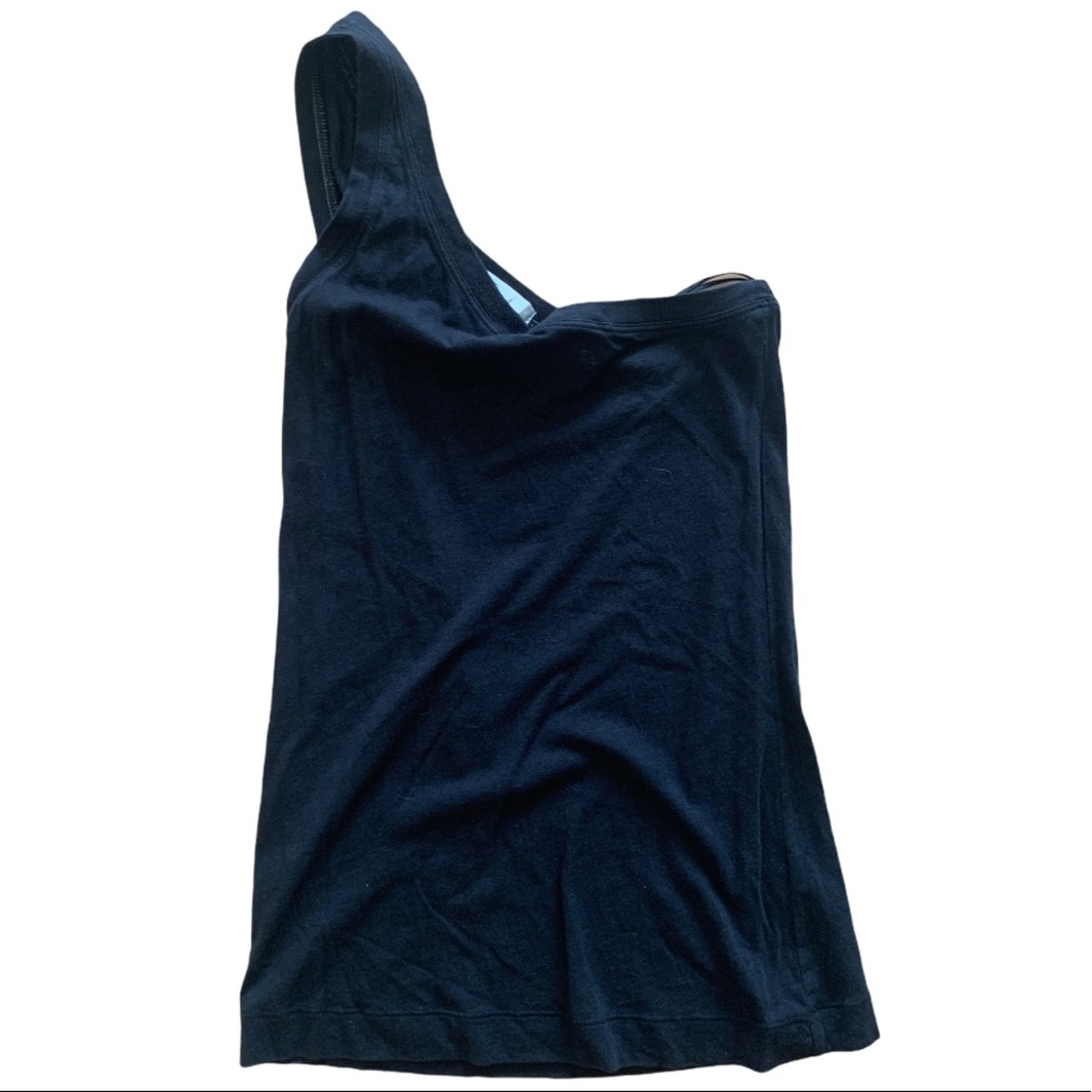 Vince dark gray one shoulder top size Small